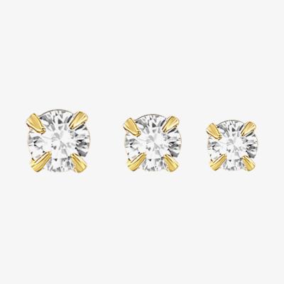 China Wholesale 3 Size Ins s925 Simple Daily Wear Stud Earrings Mini Four-claw FASHION Zircon Earrings for sale