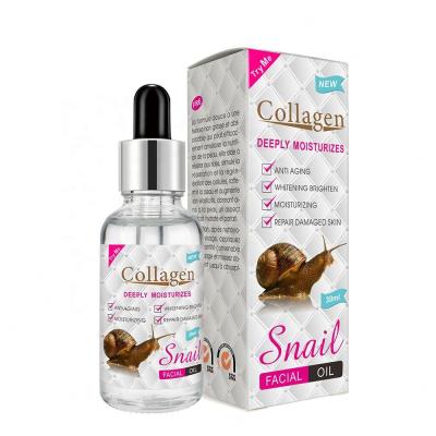 China Hydrate Natural Organic Facial Deep Repair Oil Snail Moisturizer Face Oil Collagen Essential Oil for sale