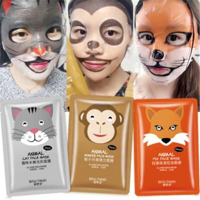 China OEM ODM Nourishing Whitening Face Mask Animal Care Mask Brightening Sheet Moisturizing Cute Animal Face Mask for sale