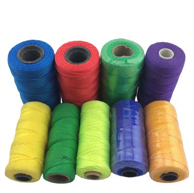 China Net PP mulitfilament nylon and polyester twisted 3 strands twine, fishing twine for sale