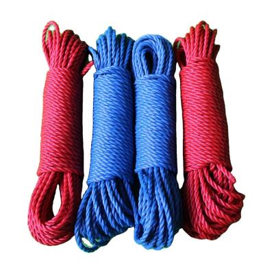 China Colthes PE twisted clothes rope, PE rope clothesline, hanging clothesline for sale