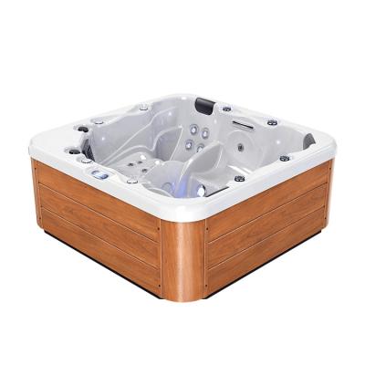 China Free Living Outdoor Music Amplifier Living Bathtub Massage Aura Quality LED Spa Party Europe Hot Tub For Five Persons for sale