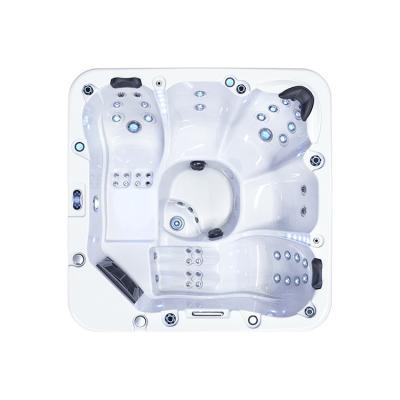 China Winter Hot Spring Free Comfortable Plug & Play Hot Tub Jakuzzi Massage Whirlpool For Family for sale