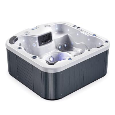 China Various Styles 5 Person Winter Hot Tub Massager Bubble Free Quick Spa Outdoor Whirlpool With Insulation Cover for sale