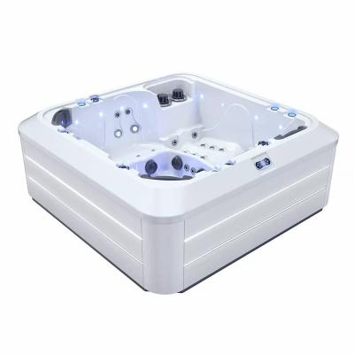 China Hot-selling 6 People Heavy Duty Outdoor Freestanding Wellness Jetted Hydraulic Hot Tub for sale