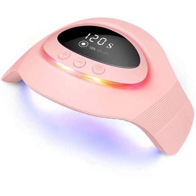 China Nail 2021 Newest 36W UV Led Colorful Gel Dryer Nail Lamp 4 Art Salon +home 32 LED Timers Cordless Rechargeable Lamp For Salon Manicure for sale