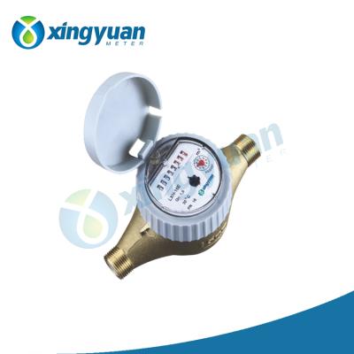 China Rotary Piston Brass Volumetric Water Meter for sale