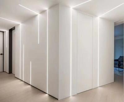 China Recessed Drywall Plaster Gypsum Led Aluminum Profile LED Light Strips Aluminium Channel With PC Cover for sale