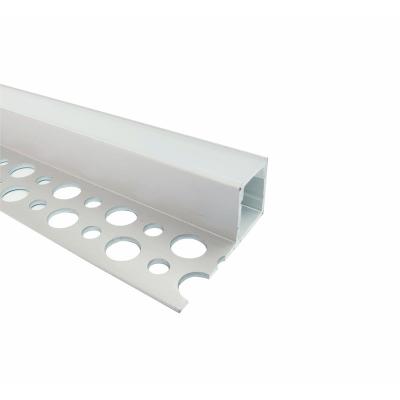 China LED Plasterboard Profile With PC PMMA Recessed Led Strip Aluminum Profile Oem Edm 6063 T5 Aluminum for sale