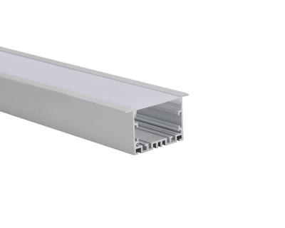 China W50*H35mm vertiefte Aluminium-LED-Profil mit PC-Diffusor für lineares Licht zu verkaufen