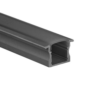 Chine La surface W50*H35 a monté le profil en aluminium graphite avec le profil noir d'extrusion de bande de la couverture LED de PC à vendre