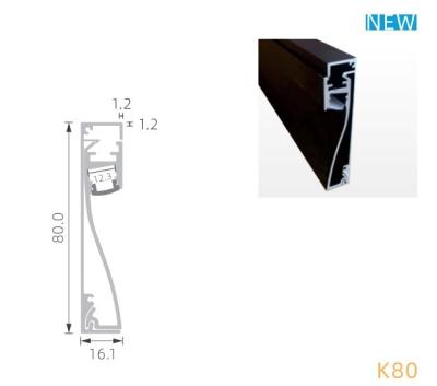 China Chorreo de arena de aluminio del perfil de la pared de T5 6063 IP20 LED con el difusor plástico en venta