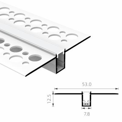 China T5 6063 In een nis gezette Geleide het Aluminiumuitdrijving van PC PMMA 5mm PCB voor Drywall Te koop