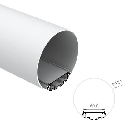 China O diâmetro 120mm RoHS em volta do levantamento de alumínio do perfil KN10 do diodo emissor de luz anodizou à venda