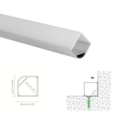 China 6063 T5 Corner Aluminum Profile  20mm LED For House k39 for sale