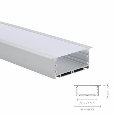 China Anodisiertes magnetisches geführtes Aluminiumprofil IP45 mit PC bereifter Abdeckung zu verkaufen