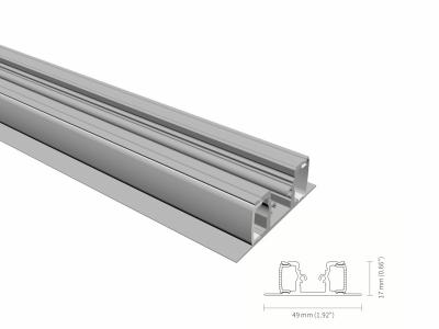 China Los perfiles anodizados de la pared LED sacaron anchura de 10m m con el difusor de acrílico IP44 en venta