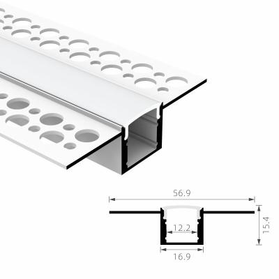 Chine Profil en aluminium de LED pour la cloison sèche menée de la Manche de gypse de plâtre de plafond de lumière de bande à vendre