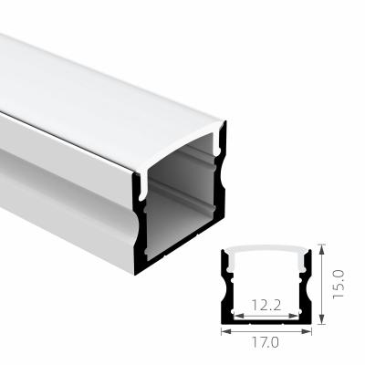 China Legierung 6063 T5 führte Streifen-Aluminiumprofil-Verdrängung mit PC-Diffusor-Abdeckung zu verkaufen