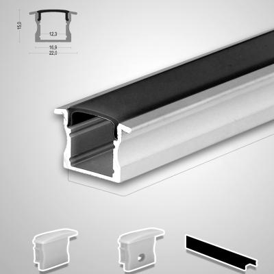 Chine L'extrusion de couverture de PC a enfoncé la couverture menée en aluminium d'Ugr de diffuseur de PC de profil pour la solution linéaire menée à vendre