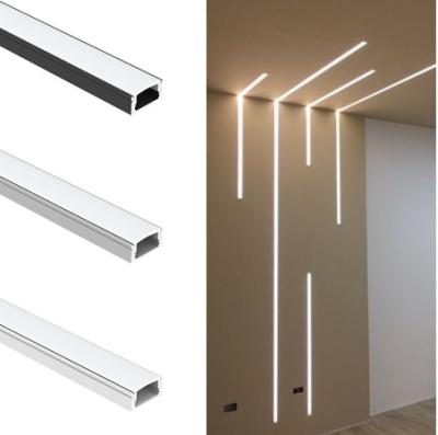 China Led Profile Aluminum Alloy 6063 T5 U Shape Extrusion Housing Channel Diffused Cover For Lighting Strip Bar for sale