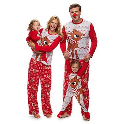 China Breathable Family Christmas Pajamas Tops And Pants Sets Kids Christmas Pajamas Plus Size Sleepwear for sale