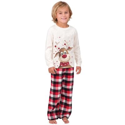 China Breathable Holiday Sleepwear Christmas Plaid Pajamas Christmas Family Matching Pajamas for sale