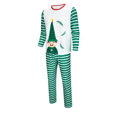 China Breathable Winter Kids Striped Kids Matching Family Christmas Pajamas Set Christmas Pajamas for sale