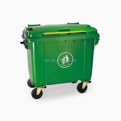 China Viable Most Popular Big Price Plastic Waste Bin With Lids Wheeled Rubbish Bin Trash Container for sale