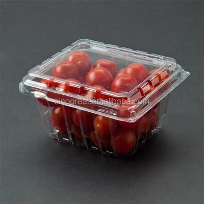 China 250g Cherry Tomato Clamshell Disposable Plastic Packaging for sale