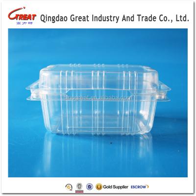 China Disposable Plastic Strawberry Packing Container , Blister Blueberry Clamshell With Air Holes for sale