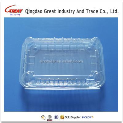 China Disposable Fruit Box Disposable Pet Food Grade Plastic Raspberry Clamshell for sale