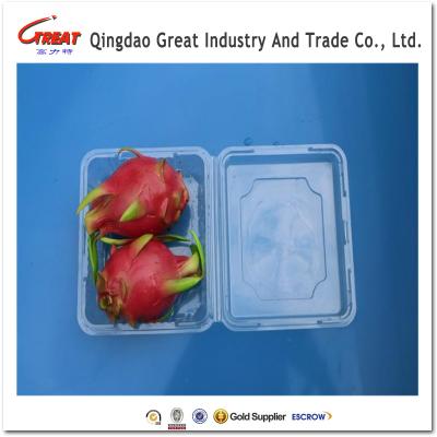 China Disposable Fresh Dragon Fruit Blister Plastic Clamshell Packaging for sale