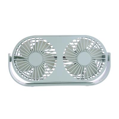 China Mini Tabletop Leaf Doubles Fan Fan AGQ Minimum New Products With Strong Wind Mini Double Leaf Tabletop Usb Fan for sale