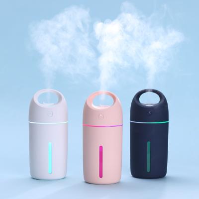 China 280ml AGQ Portable Color Cup Ultrasonic Mist Humidifier with 800mAh Battery for sale