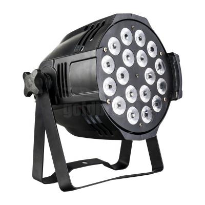 China 18pcs 15watt Stage Par Light RGBWA+UV 6in1 DJ Equipment For Lighting Uplight Par Stage Lighting for sale