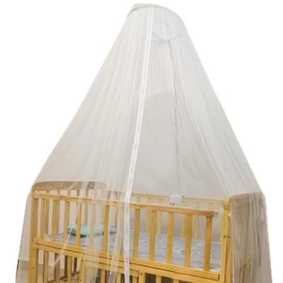 China Flame Retardant Insect Net Baby Mosquito Net Pilots Netting For Kids Crib Netting With Metal Ring for sale