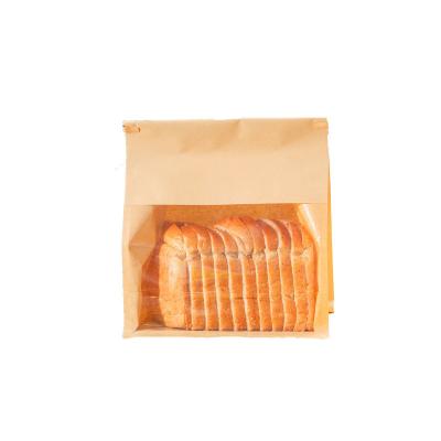 China Food Toast Bread Packaging Bag With Window Food Grade Bags Cable Seal for sale