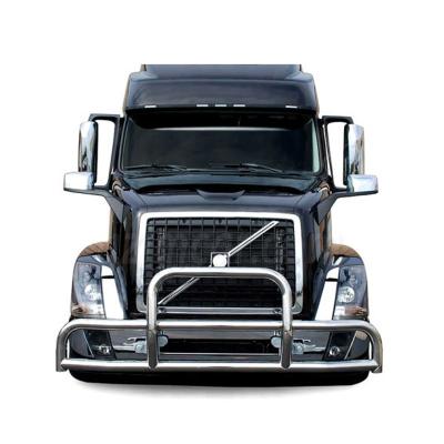 China Hot Selling STEEL Semi Large Duty Truck 304 Stainless Steel Truck American Deer Grill Front Bumper For Volvo Vnl Mack Peterbilt Part for sale