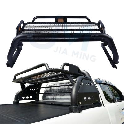 China Sports Custom Stainless Steel Car Roll Bar With Rack Luggage Basket For Different Car Models for sale