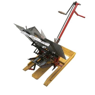 China Manual Plant Rice Seedling 2 Rows Paddy Rice Transplanter Walking Seedling Transplanting Machine for sale