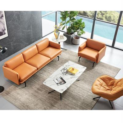 China Hot Sale Fashion Furniture Convertible High Quality Brown Leather Sofa Sofa Design for sale