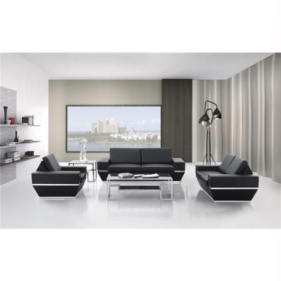 China 2021 Luxury Quality Boss Furniture Modern Convertible CEO Office Leather Sofa Set for sale