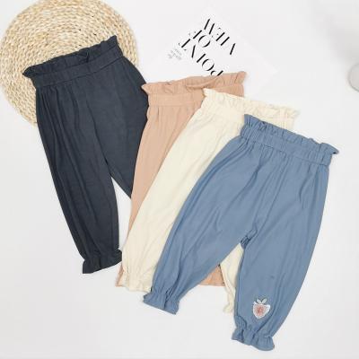 China Anti-wrinkle summer girls casual cool pants, fashion loose, baby, girl pants for sale