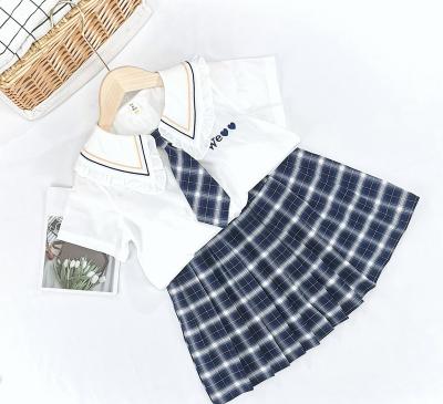 China New summer style pleated skirt children's sweet two-piece set of fashion leisure girls' casual suit beautiful by jacket for sale