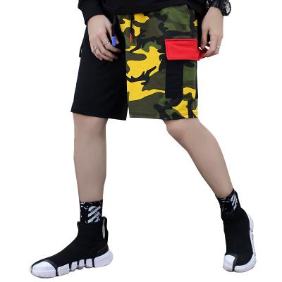 China Anti-Wrinkle Hip-Hop Streetwear Bag Three-Dimensional Stitching Shorts Hot Selling Sustainable Men's Camouflage Patchwork Cargo Shorts for sale