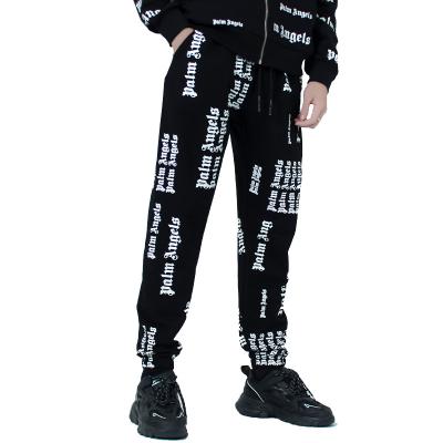 China Anti-Wrinkle Printed Letter Hip-Hop Streetwear Unisex High Quality Cargo Pants Custom Casual Pants Bonded Thick Fleece Pants for sale