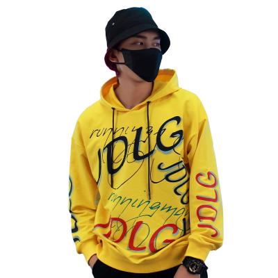 China Anti-wrinkle Wholesale Spot Letter Printing Men's Street-Wear Hip-hop High Quality Hoodies Unisex Oversize Men's Hoodies & Sweatshirts for sale