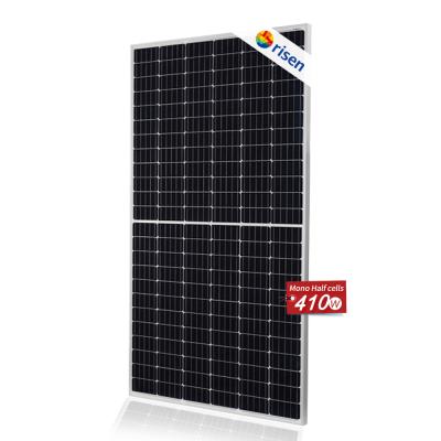 China Raised Tier 1 Brand 9BB Solar Half Cut Bifacial Solar Panel 405W 410W Solar Power Panel 166mmx166mm for sale