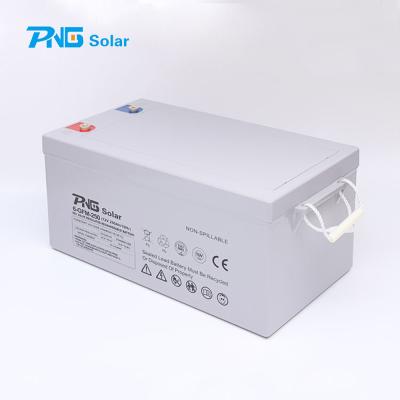 China Long Life 12V 250ah Gel Rechargeable Deep Cycle Home Appliance Solar Battery 12V VRLA For Solar Panel System for sale